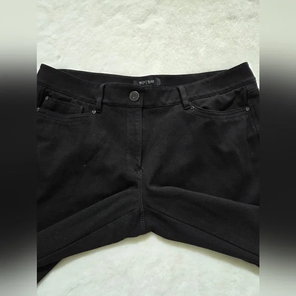 White House Black Market Women Slim Leg Black Pants - Picture 8 of 12